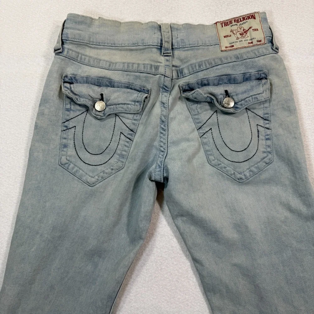 True Religion Ricky Jeans Mens 30x33 Blue Relaxed Straight Denim‎ y2k style